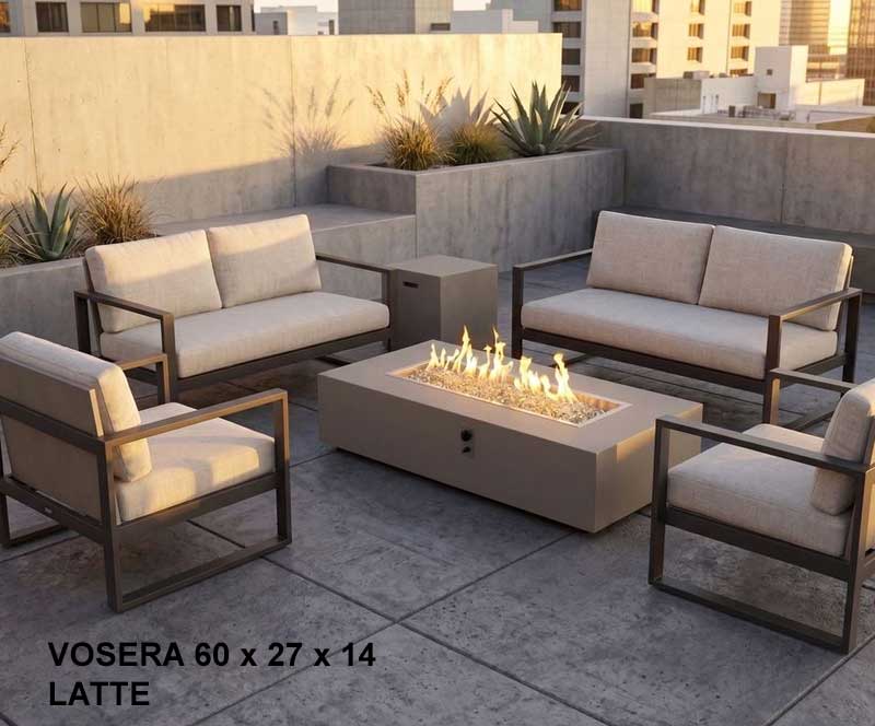 Vosera 60 x 27 x 14 Fire Table BUNDLE by Outdoor Great Room - Image 3